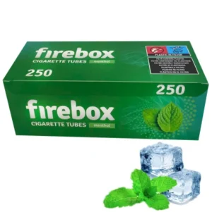 Гільзи для цигарок Firebox 250 штук з просоченням ментол